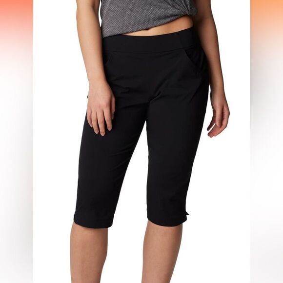 Columbia Women’s Pull-On Active Fit Capri Pants Black - Picture 1 of 10